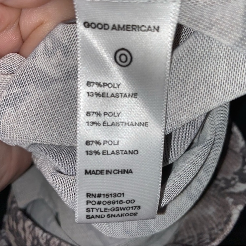 Good American Mesh Snake Wide Leg Pants Size 0 - Picture 5 of 5